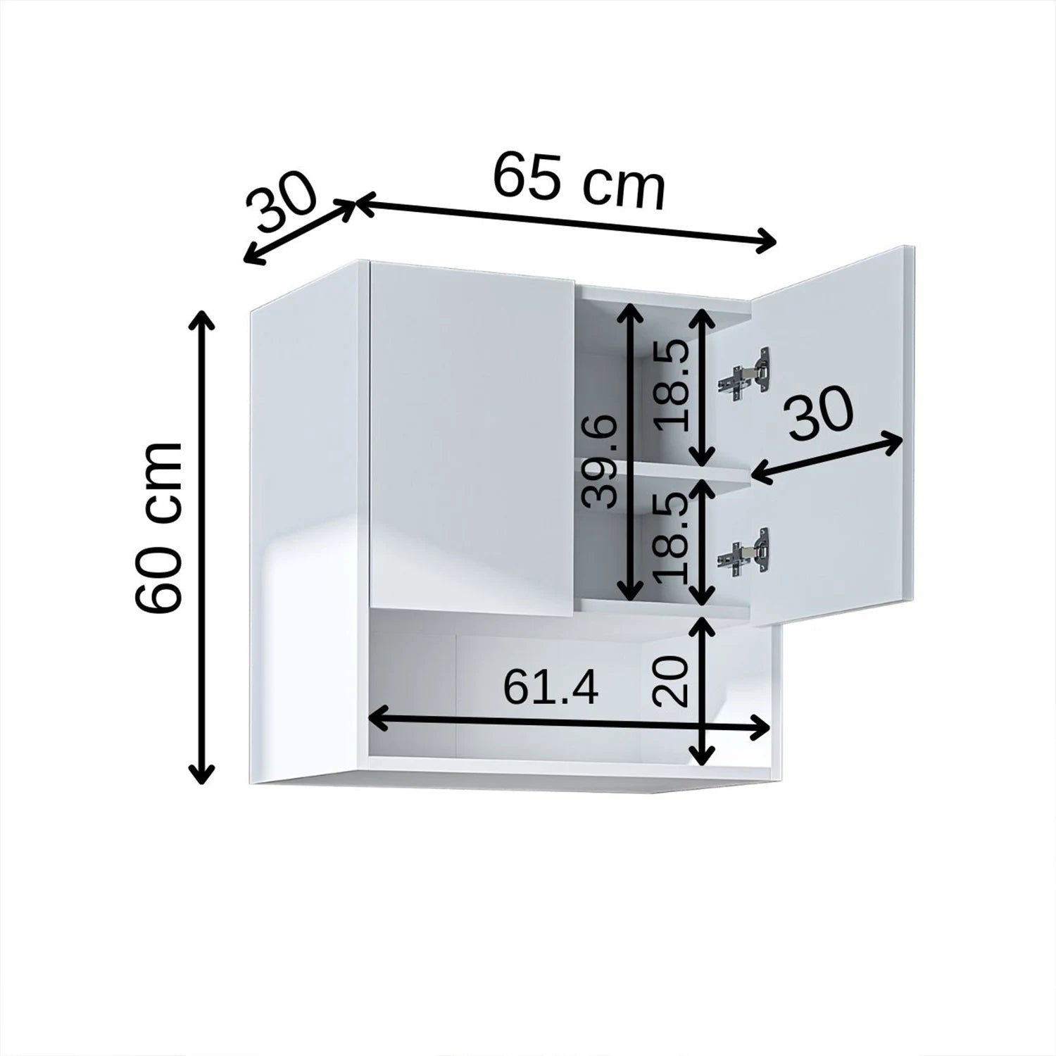Çamaşır Makinesi Üst Dolabı - Derin - 65cm - Roomartçamaşır makinesi dolabı2824