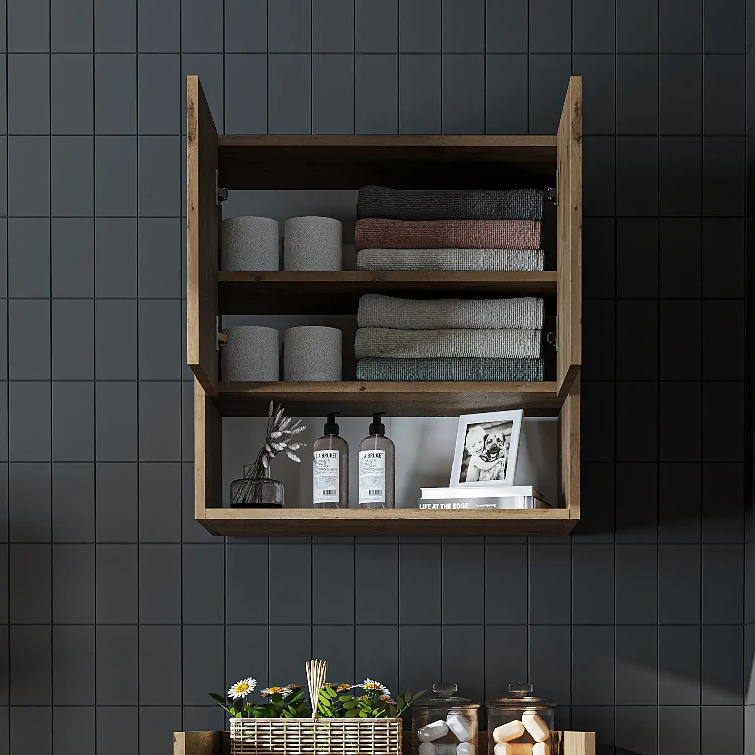 Çamaşır Makinesi Üst Dolabı - Derin - 65cm - Roomartçamaşır makinesi dolabı2825