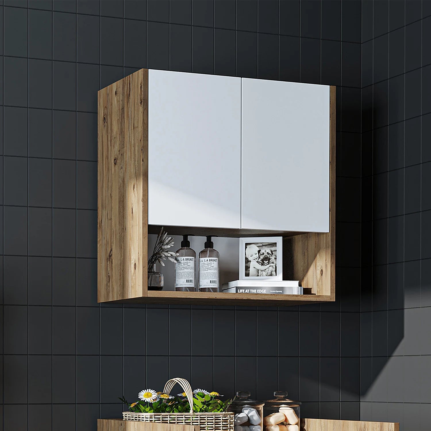 Çamaşır Makinesi Üst Dolabı - Derin - 65cm - Roomartçamaşır makinesi dolabı2826