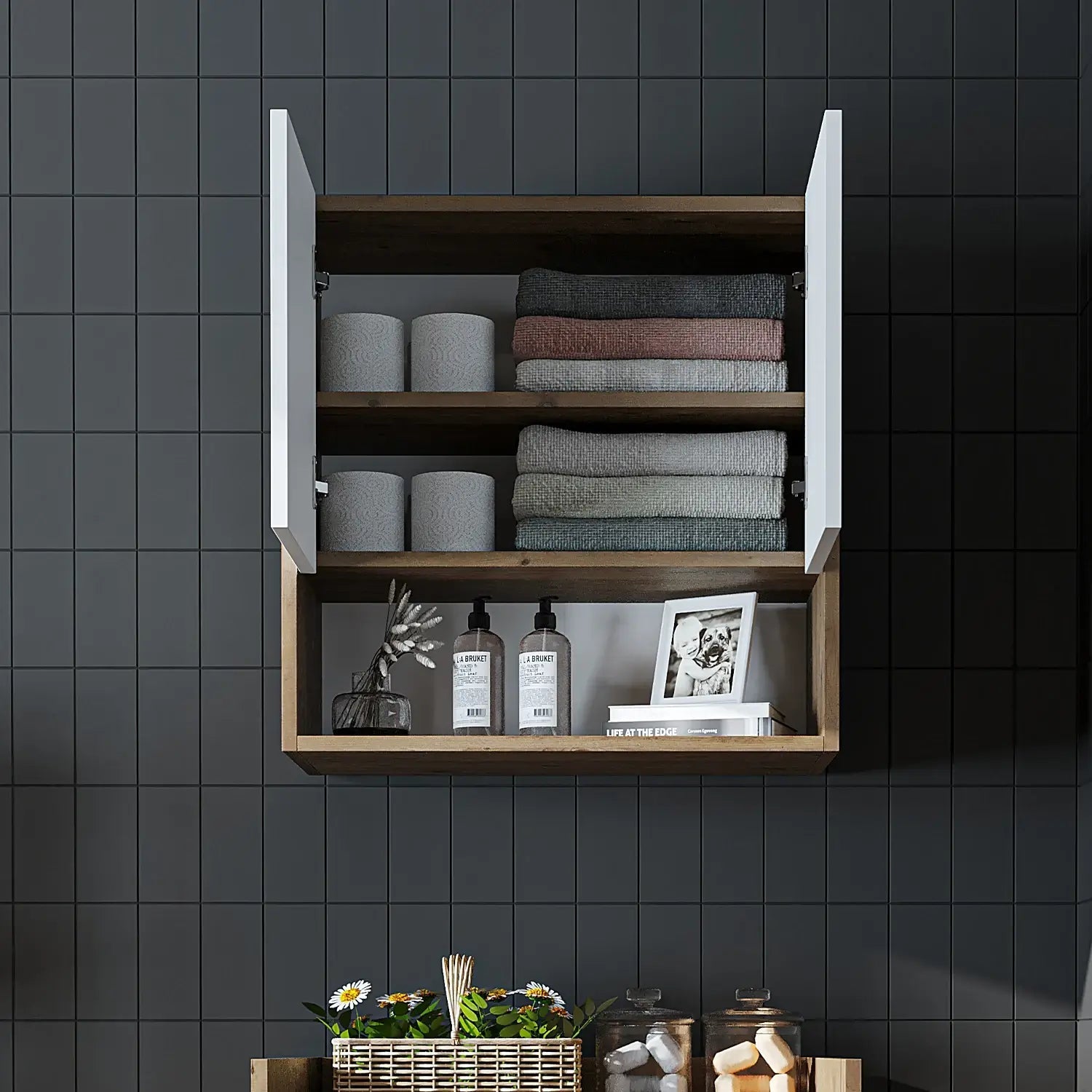 Çamaşır Makinesi Üst Dolabı - Derin - 65cm - Roomartçamaşır makinesi dolabı2826