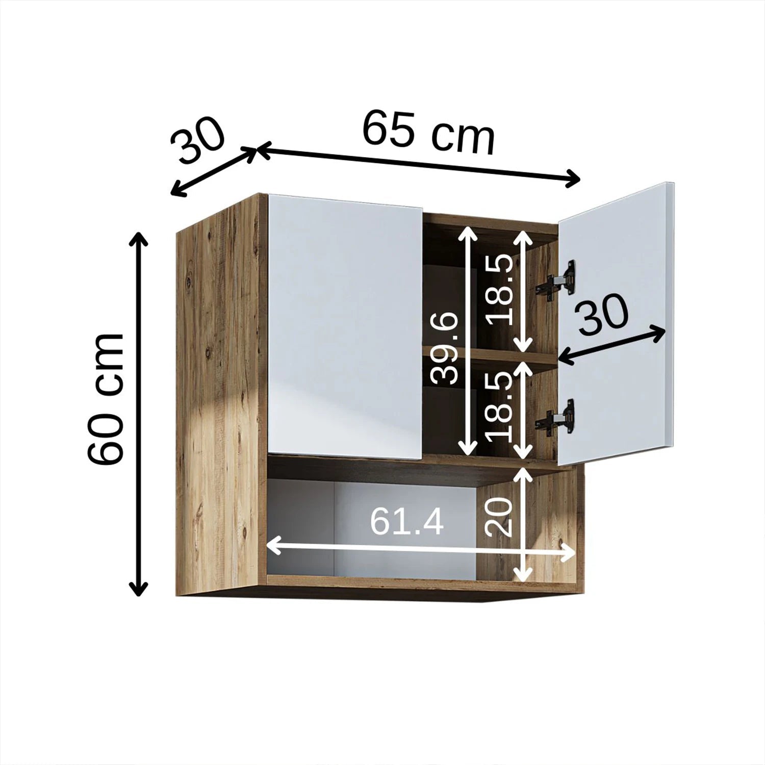 Çamaşır Makinesi Üst Dolabı - Derin - 65cm - Roomartçamaşır makinesi dolabı2826