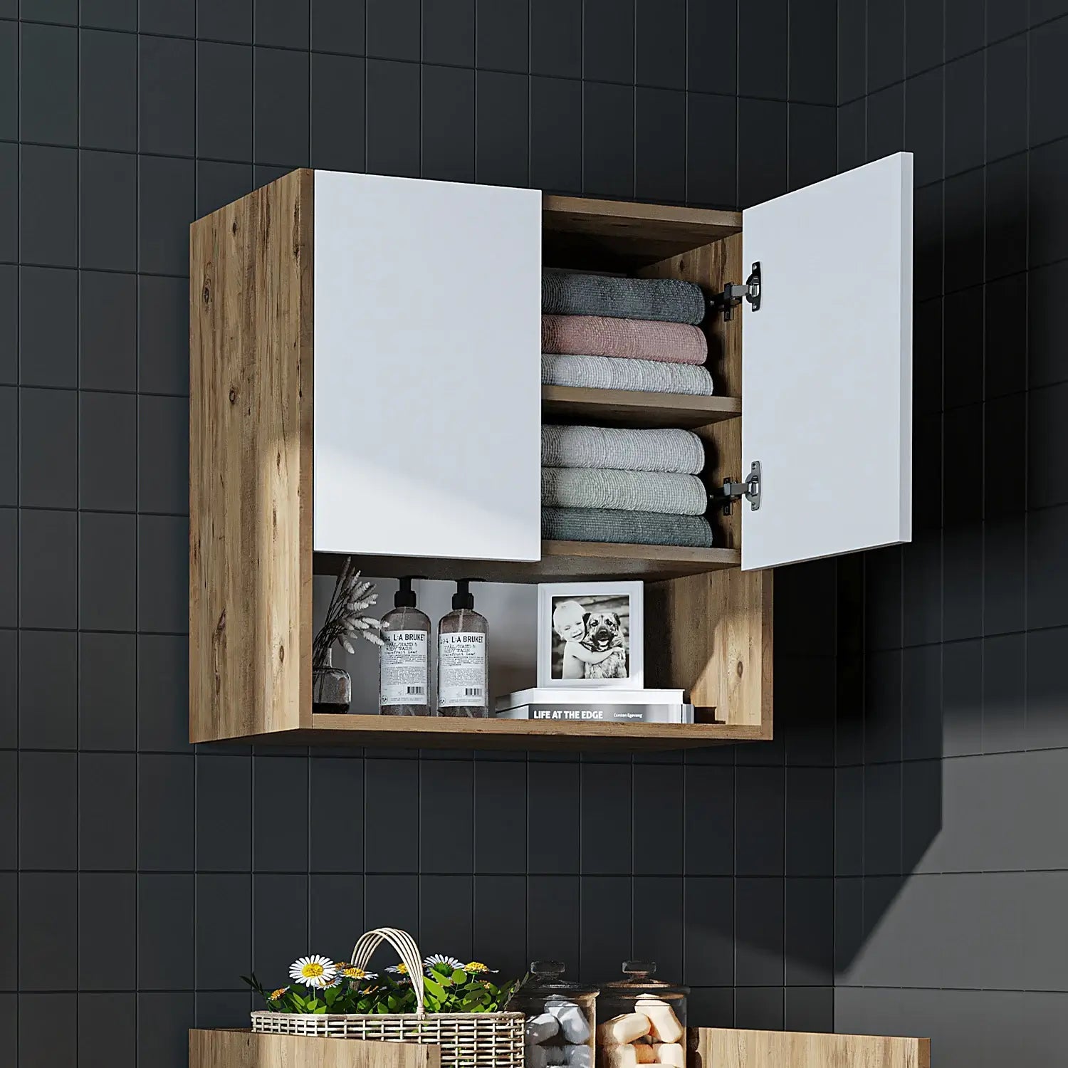 Çamaşır Makinesi Üst Dolabı - Derin - 65cm - Roomartçamaşır makinesi dolabı2826