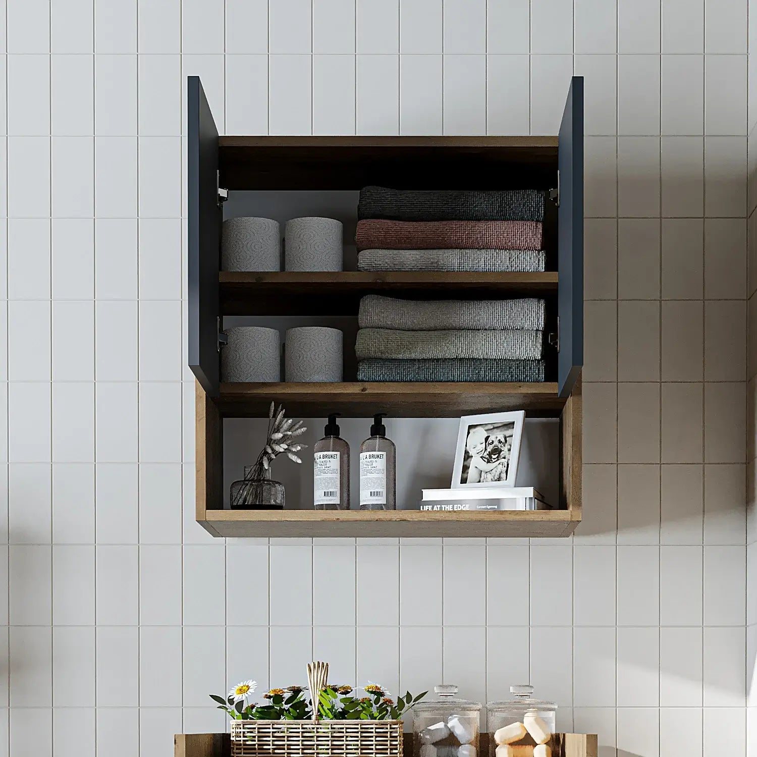 Çamaşır Makinesi Üst Dolabı - Derin - 65cm - Roomartçamaşır makinesi dolabı2827