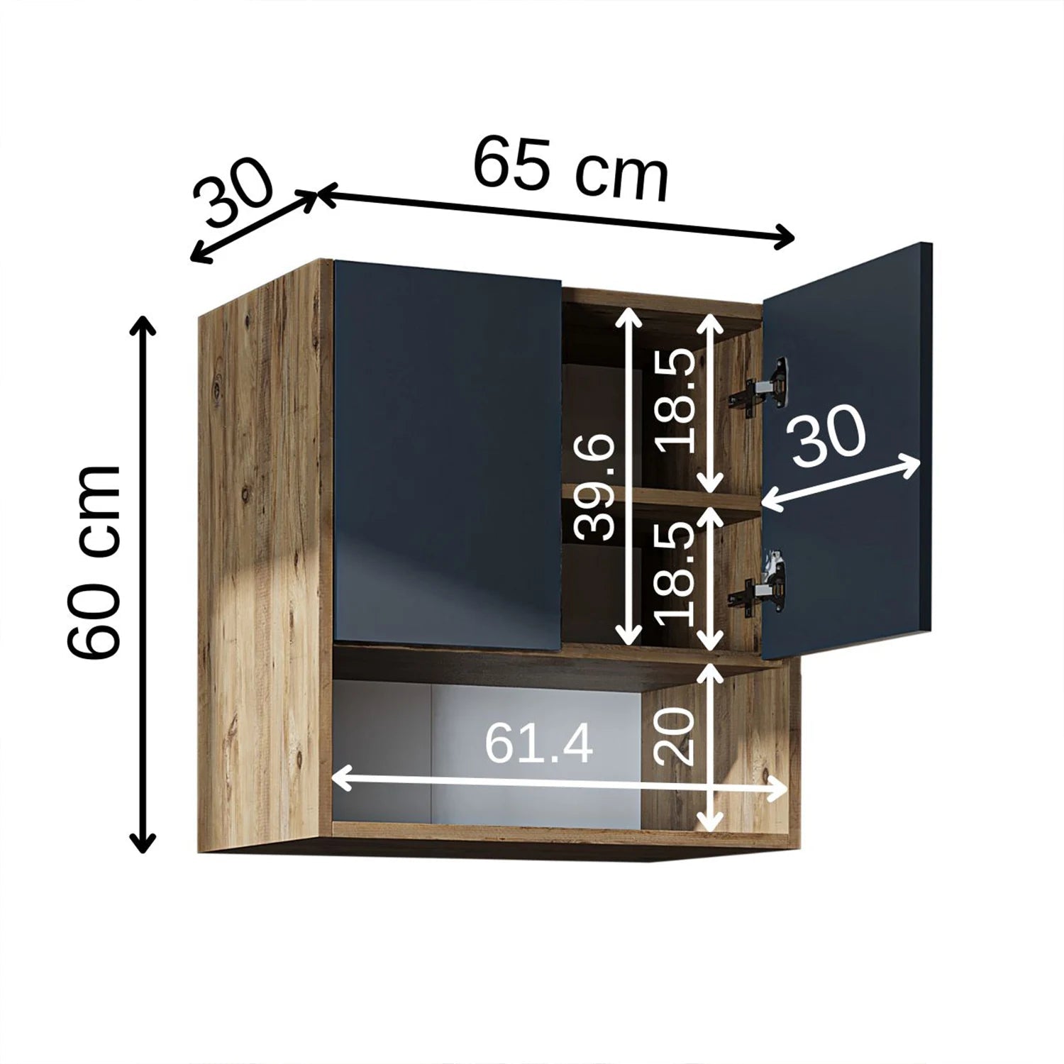 Çamaşır Makinesi Üst Dolabı - Derin - 65cm - Roomartçamaşır makinesi dolabı2827
