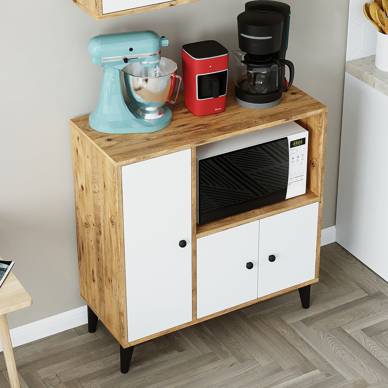 Çok Amaçlı Mutfak Kiler Mikrodalga Dolabı - Peta 90 - Roomartstore.com.trçok amaçlı dolap2096
