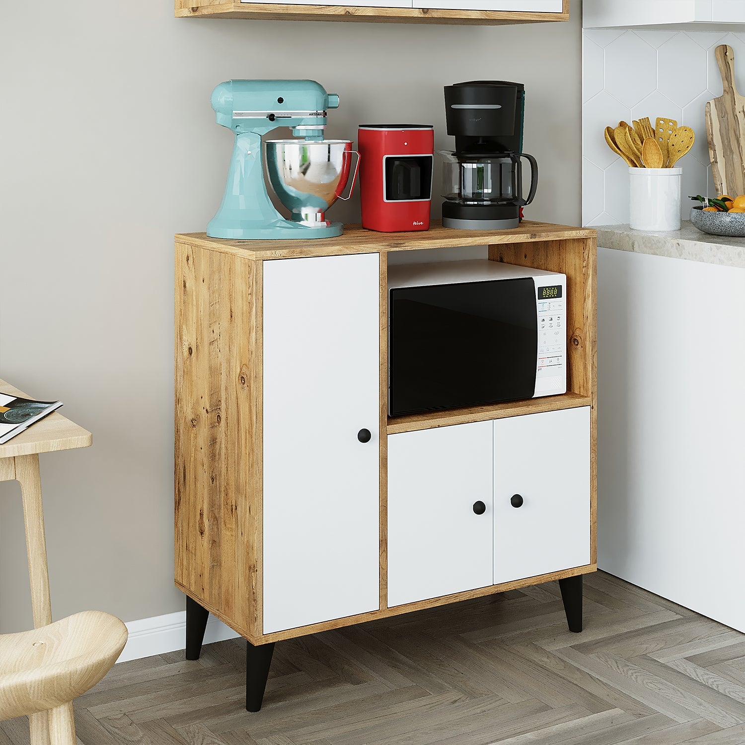 Çok Amaçlı Mutfak Kiler Mikrodalga Dolabı - Peta 90 - Roomartstore.com.trçok amaçlı dolap2096