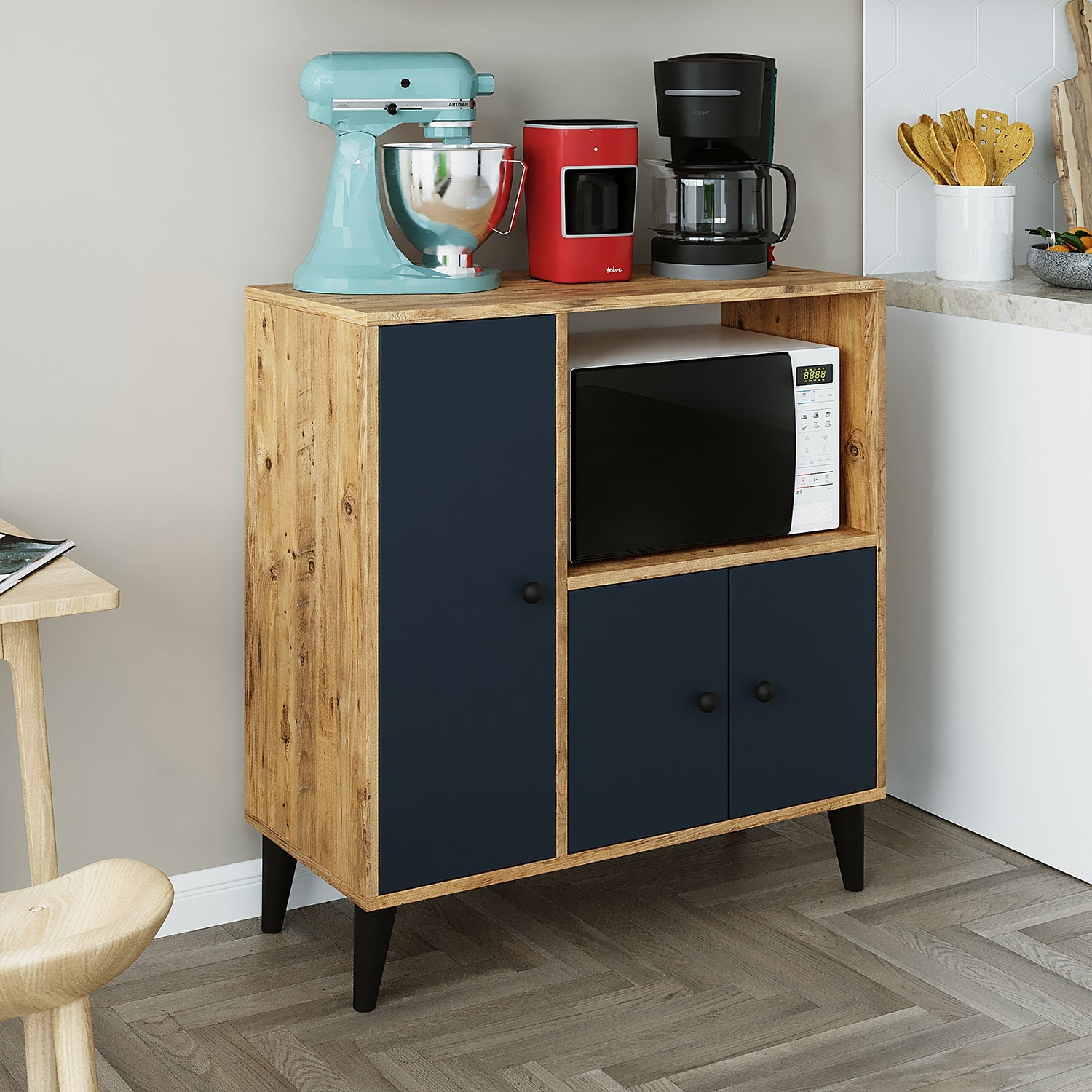 Çok Amaçlı Mutfak Kiler Mikrodalga Dolabı - Peta 90 - Roomartstore.com.trçok amaçlı dolap2097