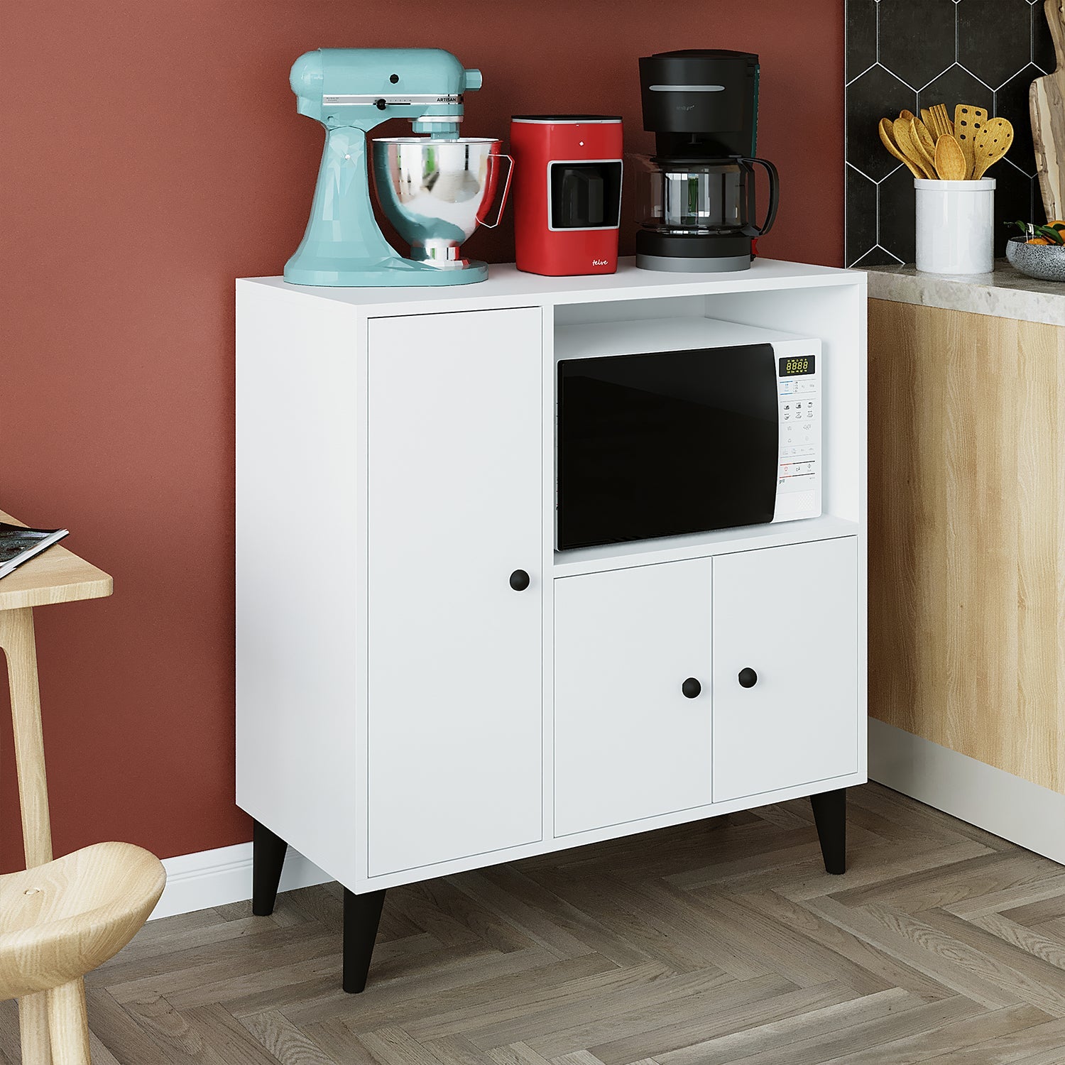 Çok Amaçlı Mutfak Kiler Mikrodalga Dolabı - Peta 90 - Roomartstore.com.trçok amaçlı dolap2098