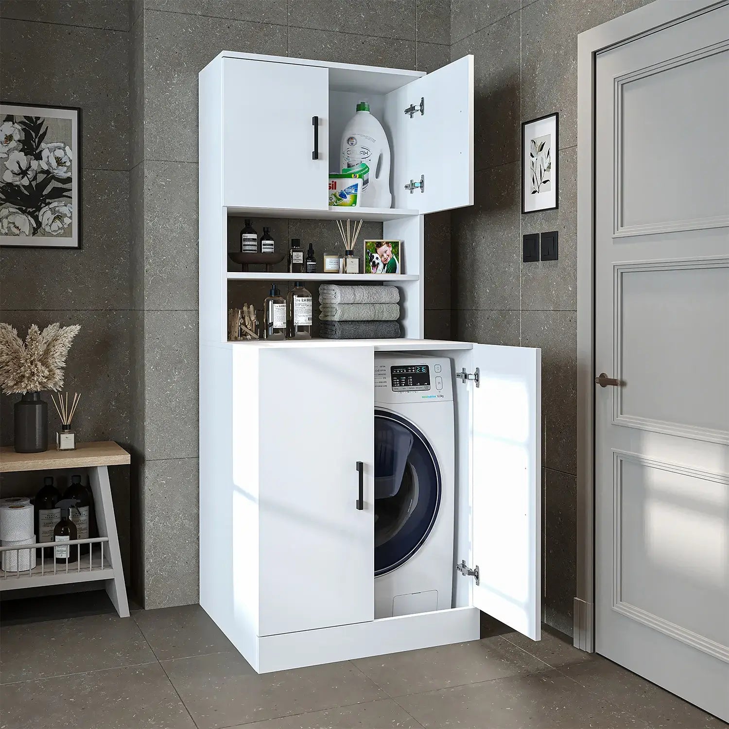 Kapaklı Çamaşır Makinesi Dolabı - 1015 - Roomartçamaşır makinesi dolabı1015.11