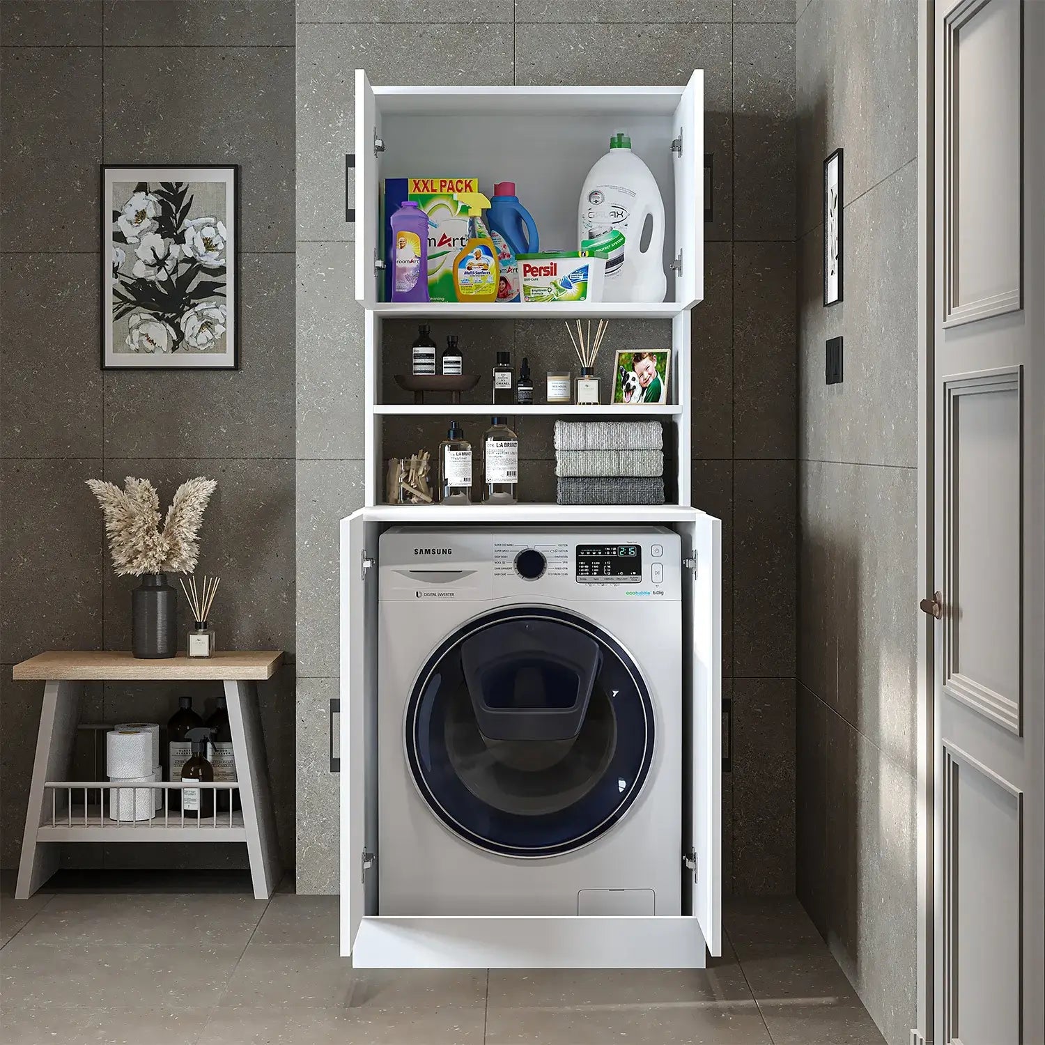 Kapaklı Çamaşır Makinesi Dolabı - 1015 - Roomartçamaşır makinesi dolabı1015.11