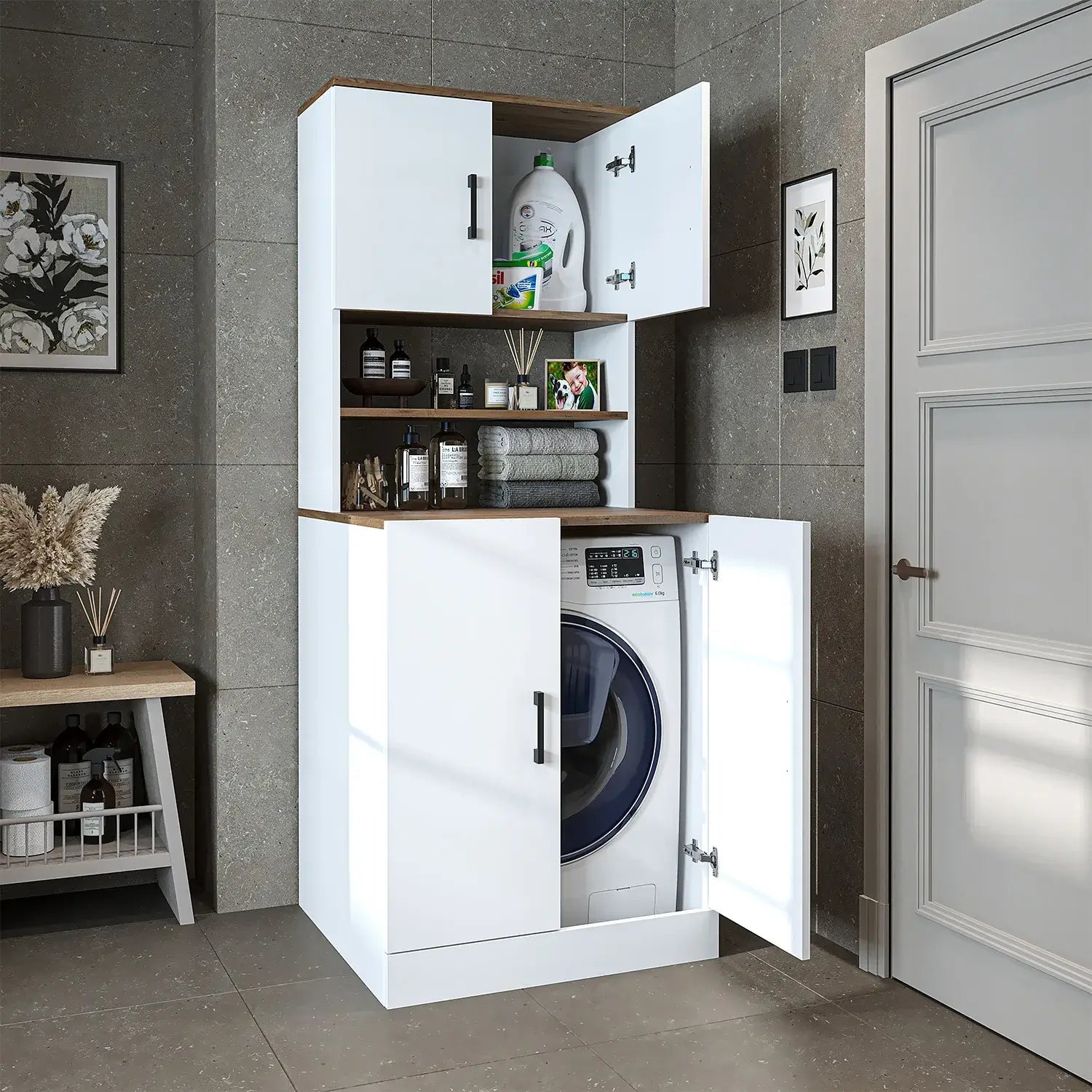 Kapaklı Çamaşır Makinesi Dolabı - 1015 - Roomartçamaşır makinesi dolabı1015.51