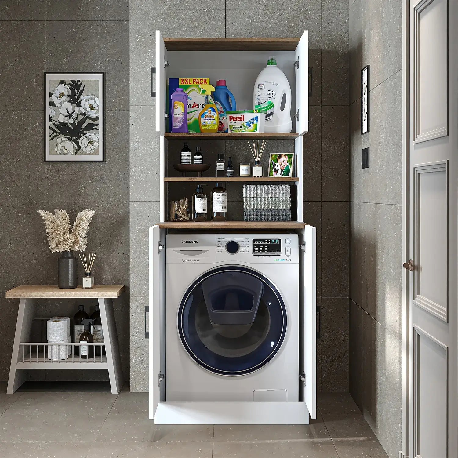 Kapaklı Çamaşır Makinesi Dolabı - 1015 - Roomartçamaşır makinesi dolabı1015.51