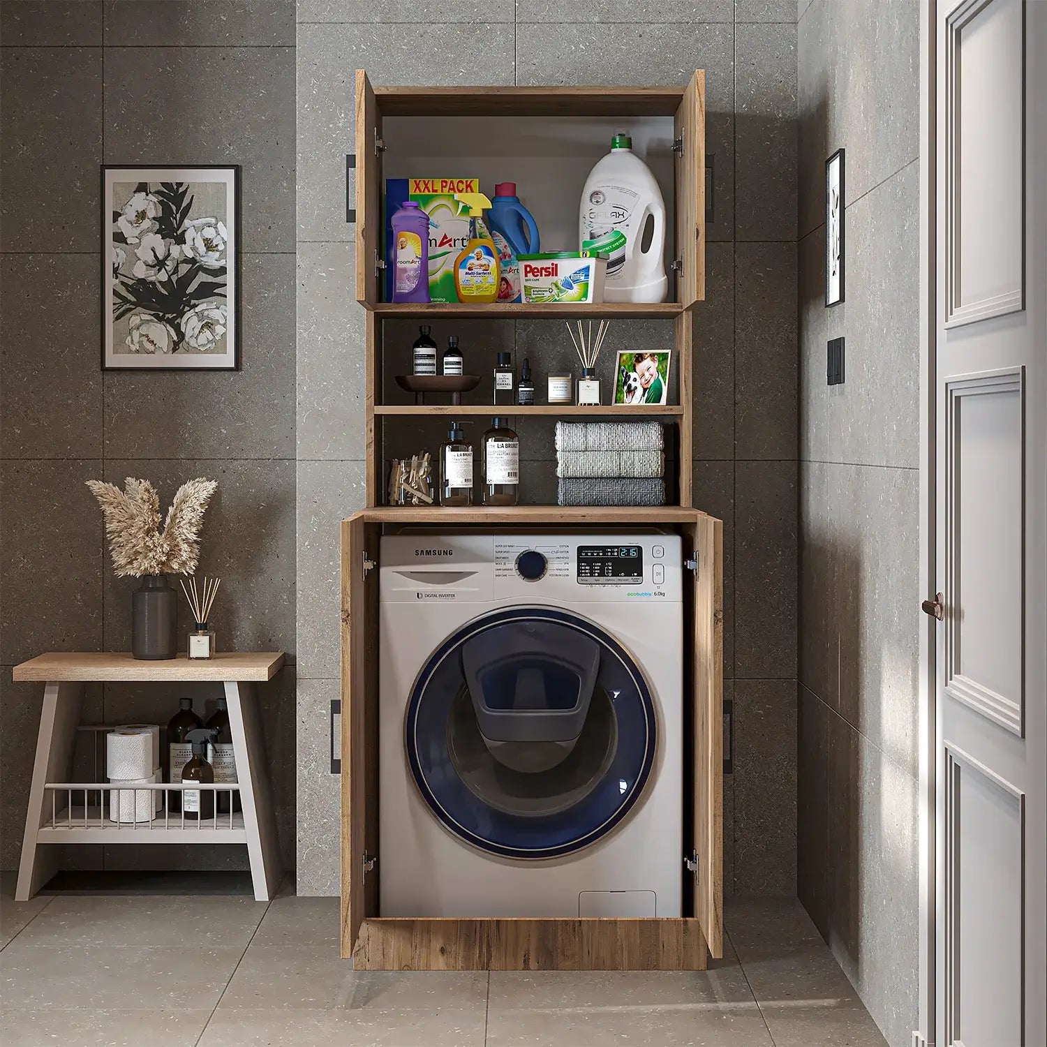 Kapaklı Çamaşır Makinesi Dolabı - 1015 - Roomartçamaşır makinesi dolabı1015.55