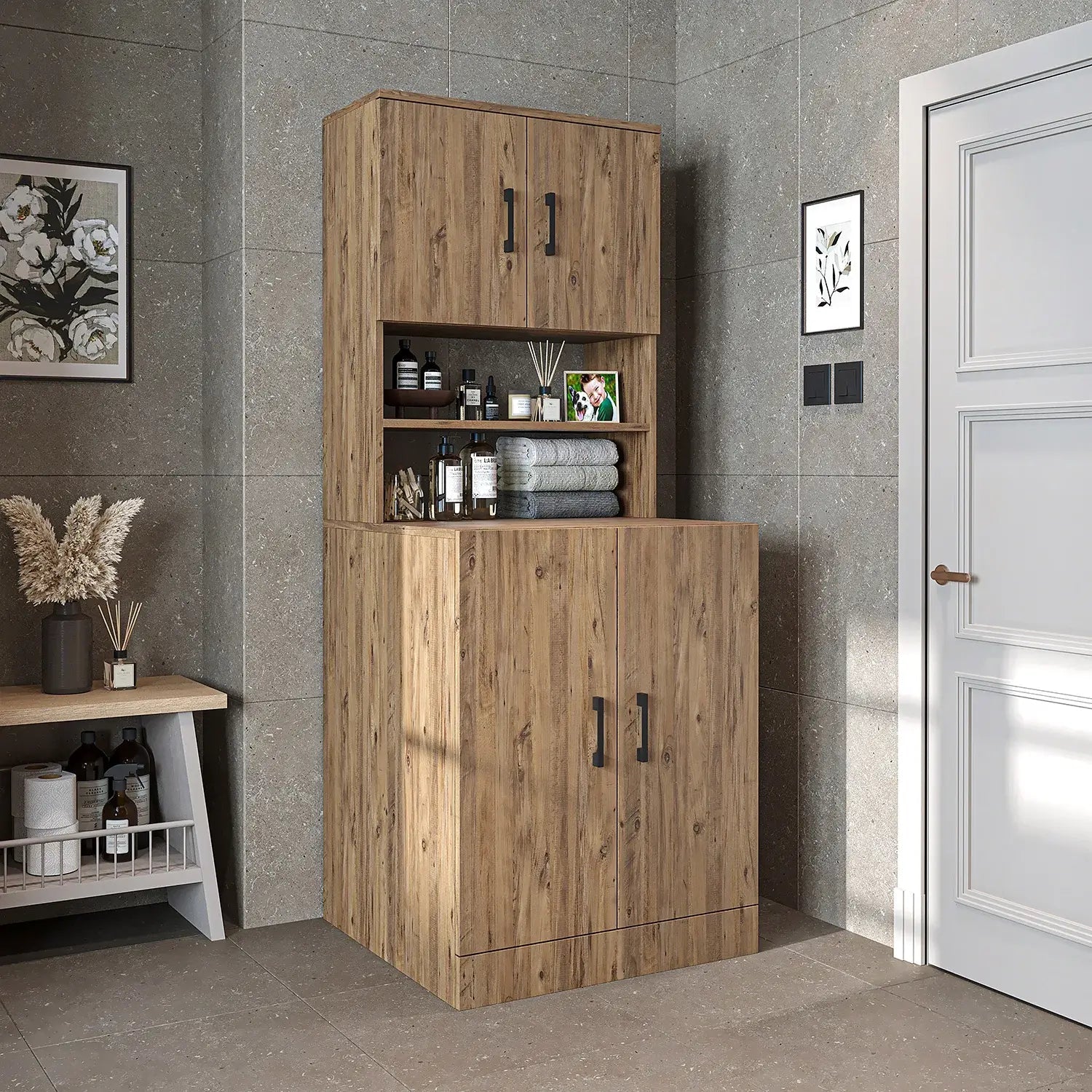 Kapaklı Çamaşır Makinesi Dolabı - 1015 - Roomartçamaşır makinesi dolabı1015.55