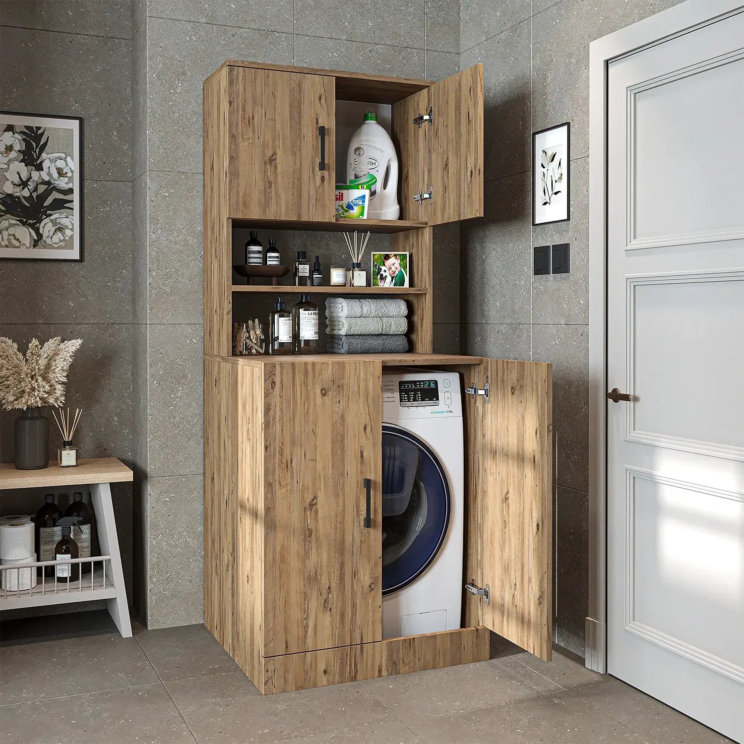 Kapaklı Çamaşır Makinesi Dolabı - 1015 - Roomartçamaşır makinesi dolabı1015.55