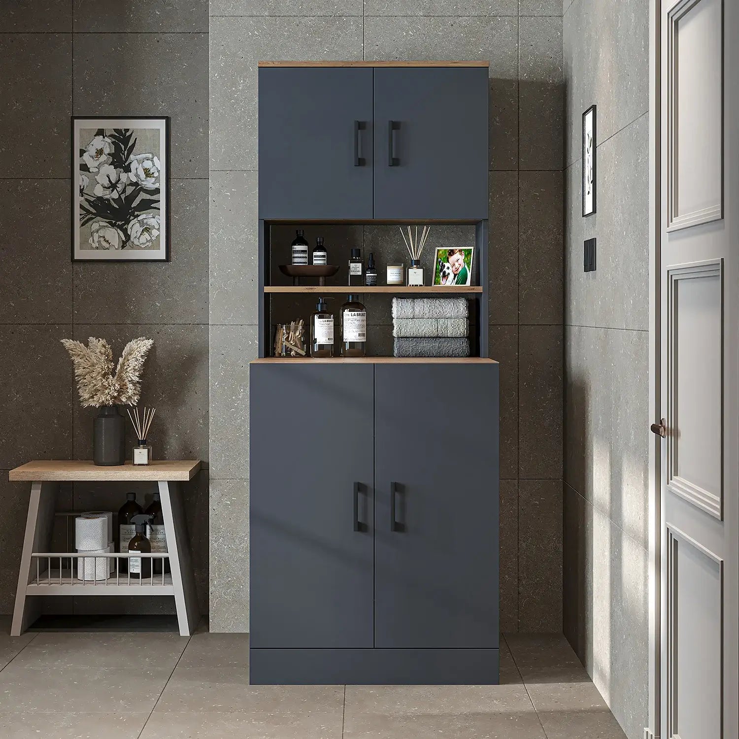 Kapaklı Çamaşır Makinesi Dolabı - 1015 - Roomartçamaşır makinesi dolabı1015.56