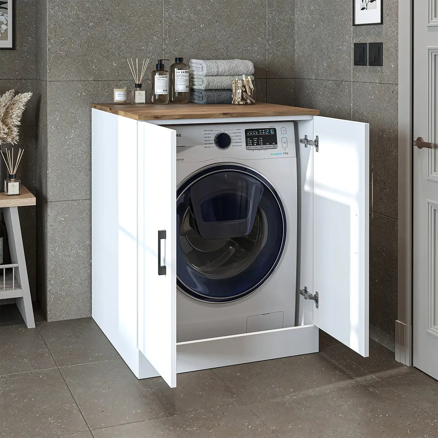 Kapaklı Çamaşır Makinesi Dolabı - 1016 - Roomartçamaşır makinesi dolabı1016.51