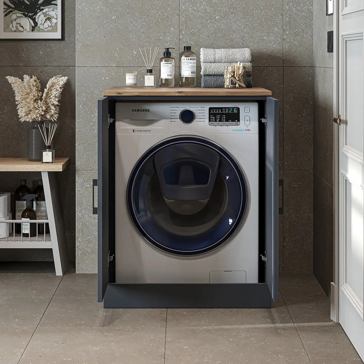 Kapaklı Çamaşır Makinesi Dolabı - 1016 - Roomartçamaşır makinesi dolabı1016.56