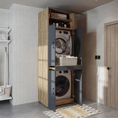 Kapaklı Çamaşır ve Kurutma Makinesi Dolabı - Dora - Roomartçamaşır ve kurutma makinesi dolabı2922