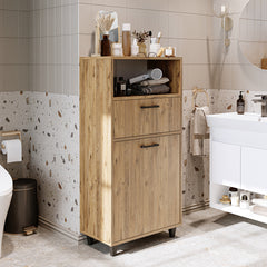Kirli Çamaşır Sepetli Çekmeceli Banyo Dolabı Çok Amaçlı Dolap - Rim