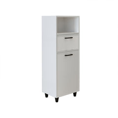 Kirli Çamaşır Sepetli Çekmeceli Banyo Dolabı Çok Amaçlı Dolap 45 cm - Rim