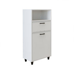 Kirli Çamaşır Sepetli Çekmeceli Banyo Dolabı Çok Amaçlı Dolap 60 cm - Rim