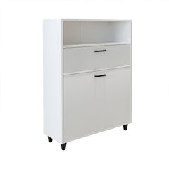 Kirli Çamaşır Sepetli Çekmeceli Banyo Dolabı Çok Amaçlı Dolap 90 cm - Rim