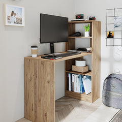 Kitaplıklı Çalışma Masası - Laura - Roomartstore.com.tr