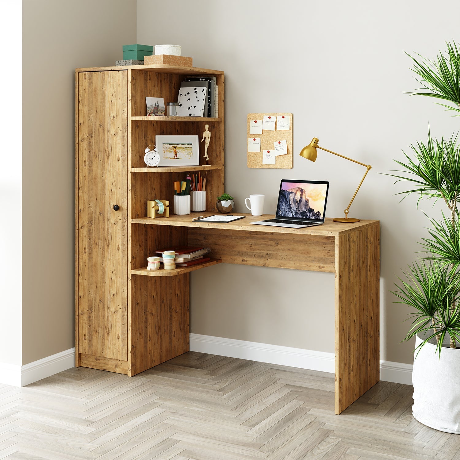 Kitaplıklı Çalışma Masası - Roma - Roomartstore.com.trçalışma masası2078