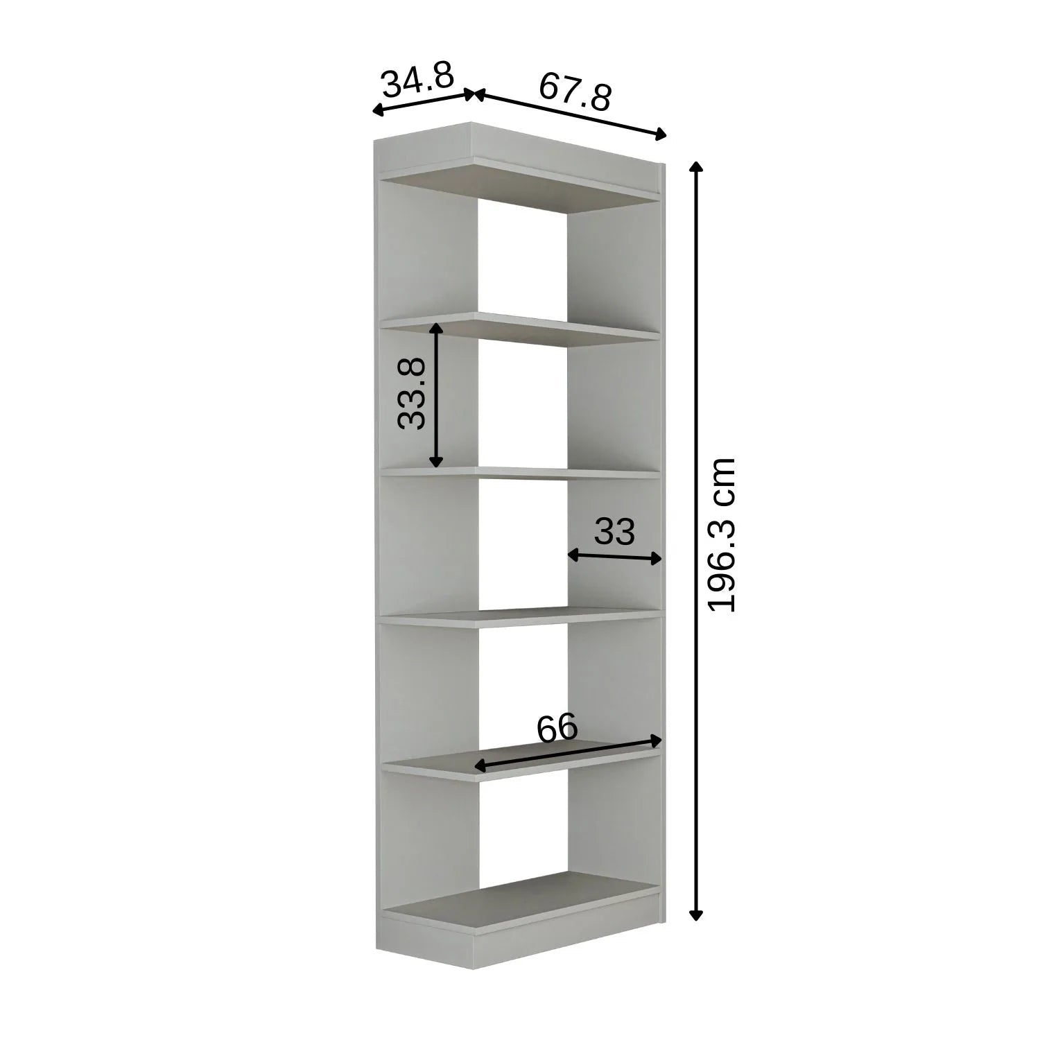 Köşe Kitaplık - Flat - Roomartkitaplık2854