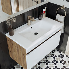 Lavabolu Banyo Dolabı 2li Set - Atria
