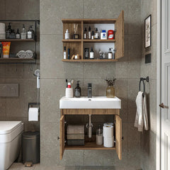 Lavabolu Banyo Dolabı 2li Set - Ada - Roomartbanyo dolabı2678
