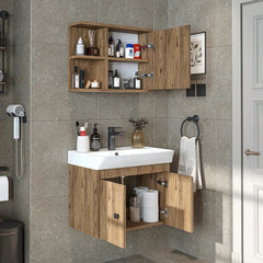 Lavabolu Banyo Dolabı 2li Set - Ada - Roomartbanyo dolabı2678