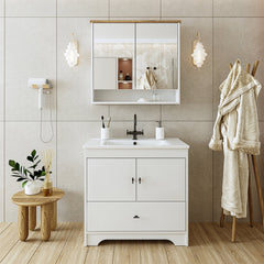 Lavabolu Banyo Dolabı 2li Set - Aria - Roomartstore.com.trbanyo dolabı2402
