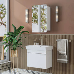 Lavabolu Banyo Dolabı 2li Set - Likya - Roomartbanyo dolabı2916