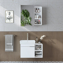 Lavabolu Banyo Dolabı 2li Set - Likya - Roomartbanyo dolabı2917