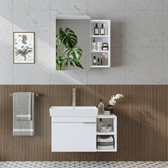 Lavabolu Banyo Dolabı 2li Set - Likya - Roomartbanyo dolabı2918