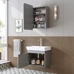 Lavabolu Banyo Dolabı 2li Set - Likya - Roomartbanyo dolabı2928