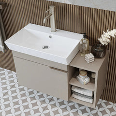 Lavabolu Banyo Dolabı 2li Set - Likya - Roomartbanyo dolabı2938