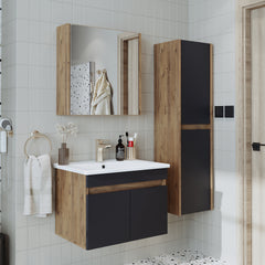 Lavabolu Banyo Dolabı 3lü Set - Atria
