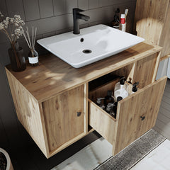 Lavabolu Banyo Dolabı 3lü Set - Gusto - Roomartstore.com.trbanyo dolabı2557