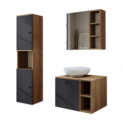 Lavabolu Banyo Dolabı 3lü Set - Lotus - Roomartstore.com.trbanyo dolabı2471