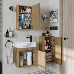Lavabolu Banyo Dolabı 3lü Set - Punto - Roomartstore.com.tr2603