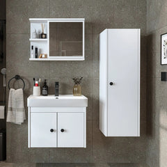 Lavabolu Banyo Dolabı 3lü Set - Ada - Roomartbanyo dolabı2866