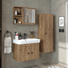Lavabolu Banyo Dolabı 3lü Set - Ada - Roomartbanyo dolabı2867