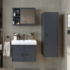 Lavabolu Banyo Dolabı 3lü Set - Ada - Roomartbanyo dolabı2869