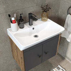 Lavabolu Banyo Dolabı 3lü Set - Ada - Roomartbanyo dolabı2871