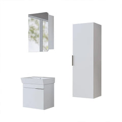Lavabolu Banyo Dolabı 3lü Set - Likya - Roomartbanyo dolabı2919