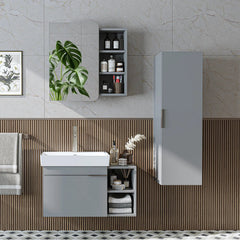 Lavabolu Banyo Dolabı 3lü Set - Likya - Roomartbanyo dolabı2934