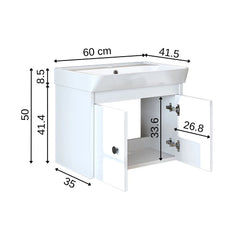 Lavabolu Banyo Dolabı - Ada - Roomartbanyo dolabı2669